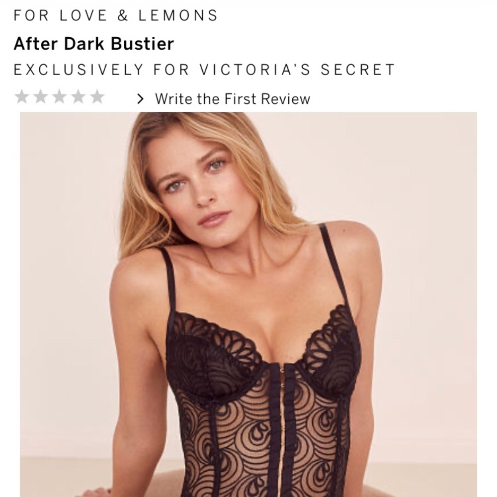 For Love and Lemons After Dark Bustier